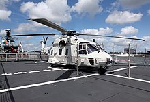 Appareil NH-90 de la marine néerlandaise embarqué. Appareil NH-90 de la marine néerlandaise embarqué.