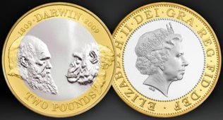 Numismatique : Darwin à l'honneur
