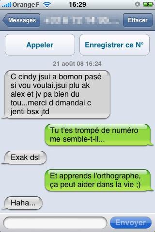 1 essèmesse pour 2 : le SMS nuit-il à l'orthographe ? 