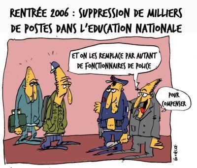 Suppression de postes dans l'Education nationale