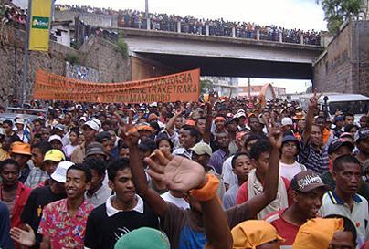 Inquiétude malgache
