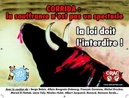 Des affiches qui dérangent les tortionnaires d'animaux !