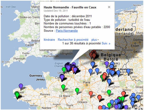 Triangle de la turbidité dans le Nord de la France Triangle de la turbidité dans le Nord de la France