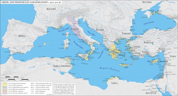 Colonisation grecque & phénicienne 900-550 av JC