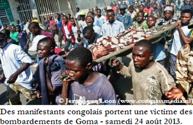 RD Congo - Rwanda : Le bombardement de Goma par l'armée rwandaise (M23)