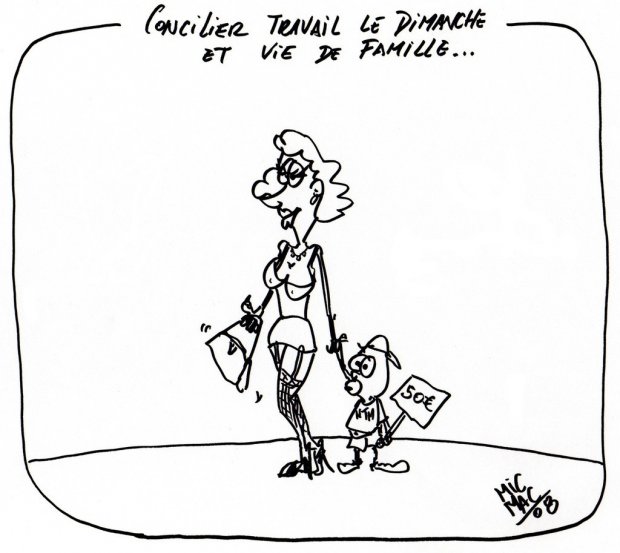 Concilier travail le dimanche et vie de famille