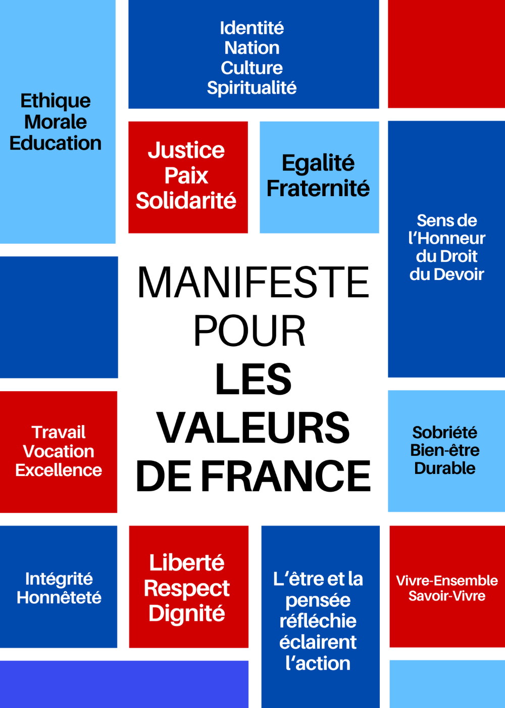 Manifeste pour les valeurs de France. Ensemble, faisons société !