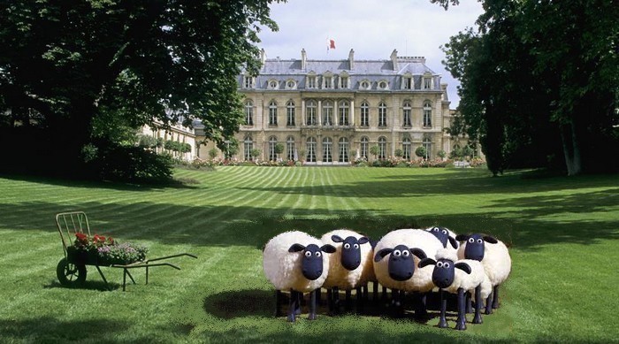 Des moutons à l'Élysée