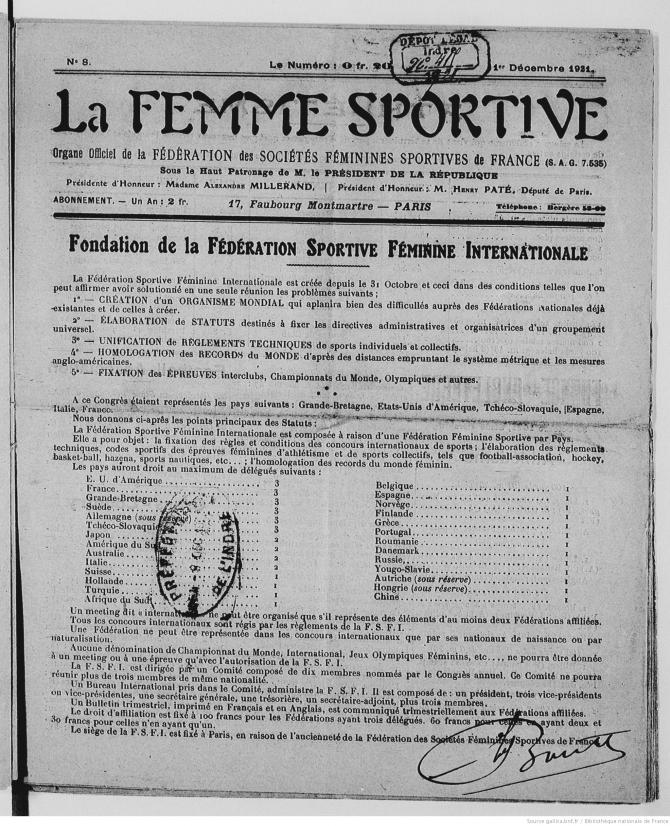 Alice Milliat, pionnière du sport féminin mondial