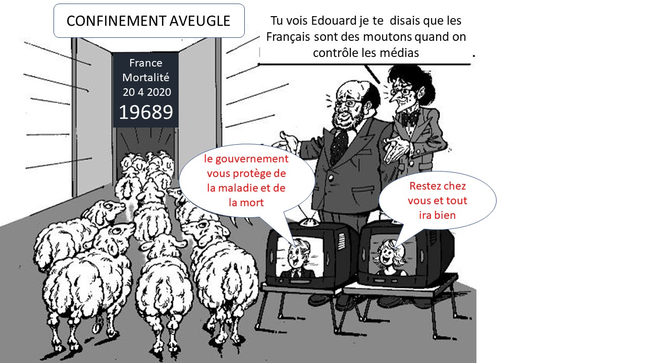 Non, le confinement ne sauve pas, il aggrave la mortalité du Covid19, l'économie et la santé des Français