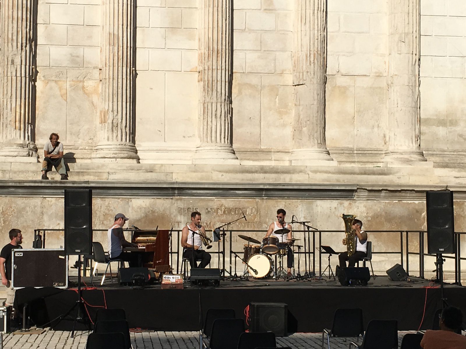 Un concert de jazz dans un somptueux décor...
