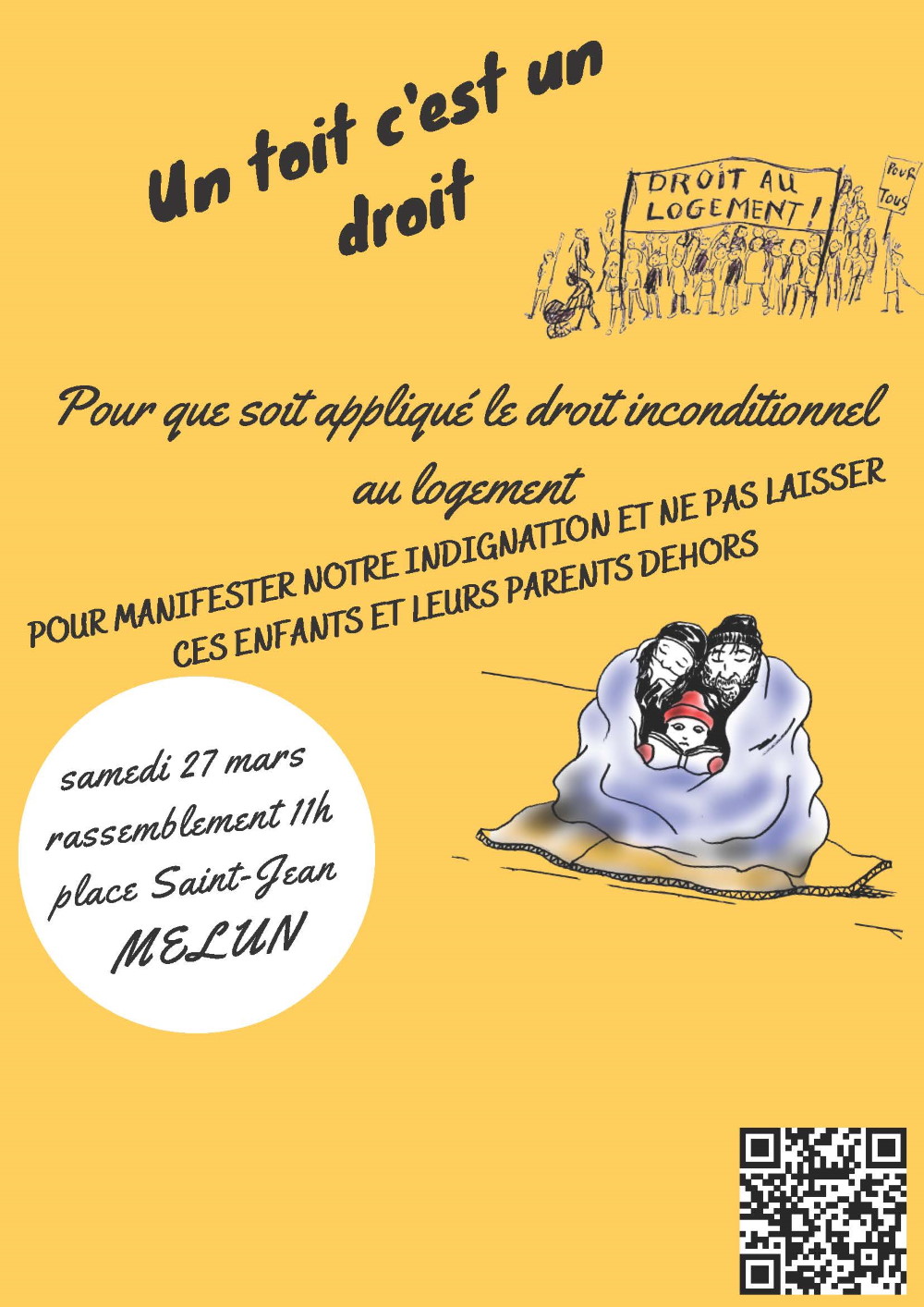 Le droit au logement avant tout ! Les méthodes utilisées peuvent différer : A Vaux-le-Pénil, à Melun et ailleurs !