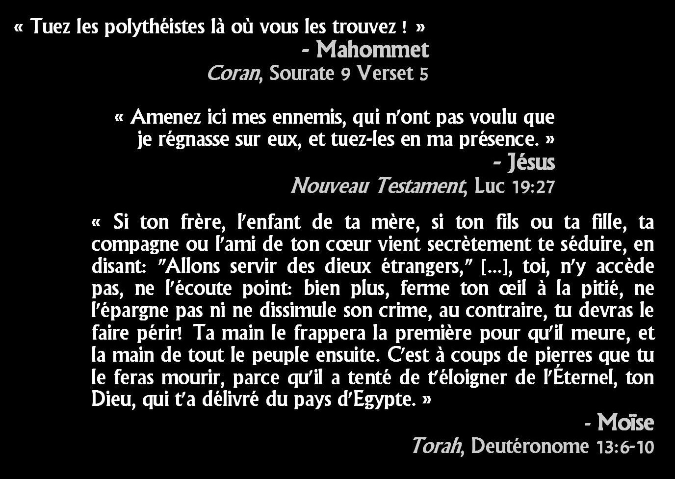 Un Oracle archéo-oriental (contre-universaliste, anti-monothéiste et polythéiste)