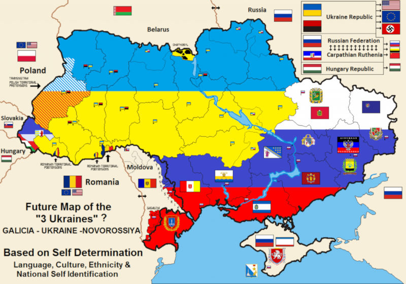 Saakachvili - L'Ukraine va s'effondrer et éclater en plusieurs pays indépendants