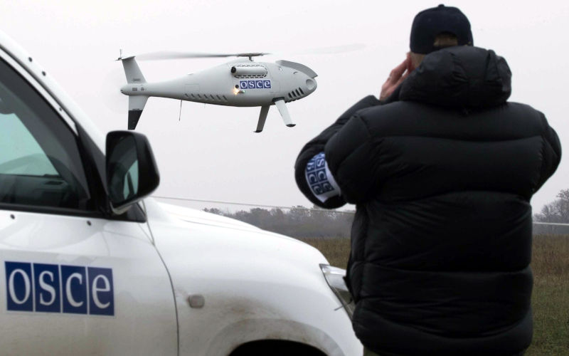 RPD - L'armée ukrainienne tire sur des caméras et un drone de l'OSCE à Petrovskoye