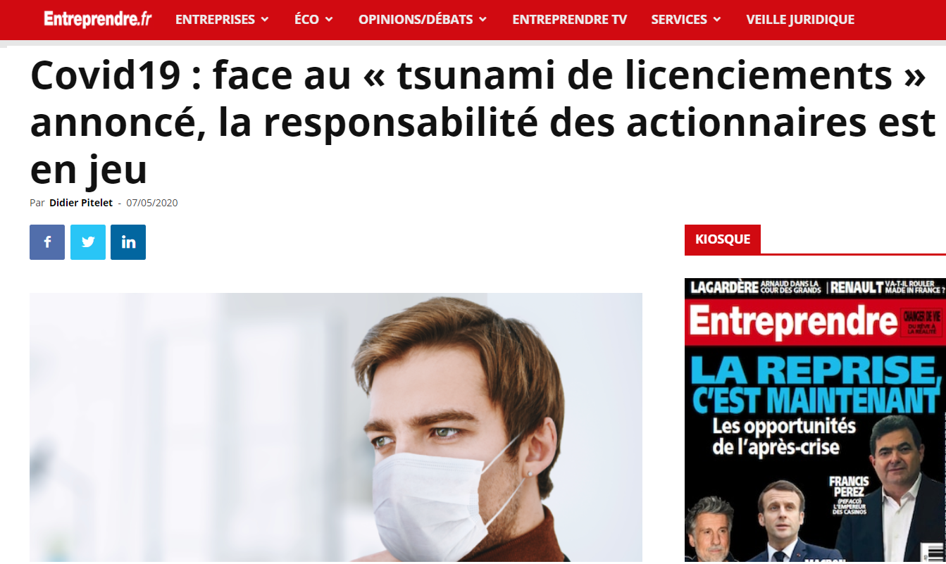 La crise économique du Coronavirus arrive !