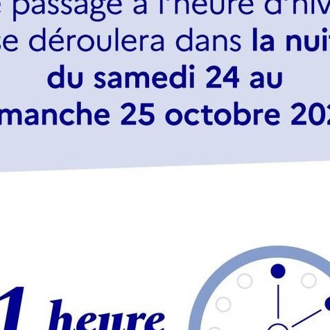 Ce dimanche 25 octobre 2026 à 3 heures du matin : changement d'heure !