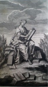 Frontispice des oeuvres de Mme de Gomez
