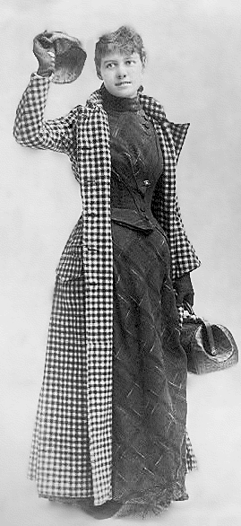 Nellie Bly lors de son départ pour le Tour du monde {JPEG}