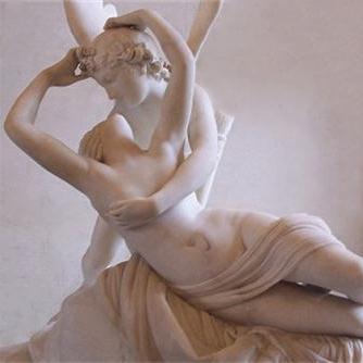 Psyché ranimée par le baiser de Cupidon