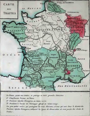 Carte des traites