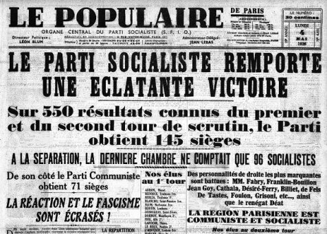 Il y a 90 ans, le seul Front populaire