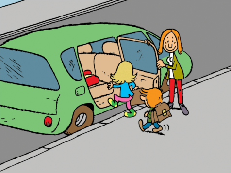 Des enfants nourris au pot !