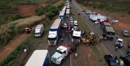 Les manifestants ont bloqu� les autoroutes en soutien au pr�sident Jair Bolsonaro.