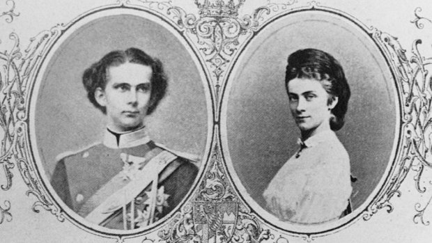 Verlobungskarte: Knig Ludwig II. und Herzogin Sophie in Bayern | Bild: picture-alliance/dpa