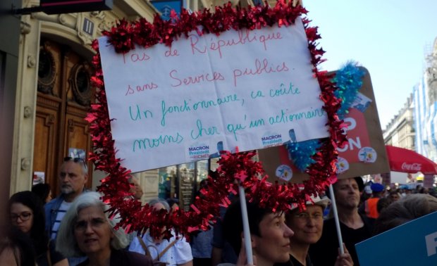 La f�te � Macron