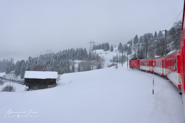 Entre Acla da Fontauna et Mumpe-Tujetsch, sous la neige – 15:20  Bernard Grua