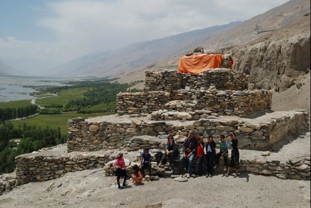Budhist stupa, Vrang, Wakhan Valley, Pamir, Tajikistan  Bernard Grua 2011
