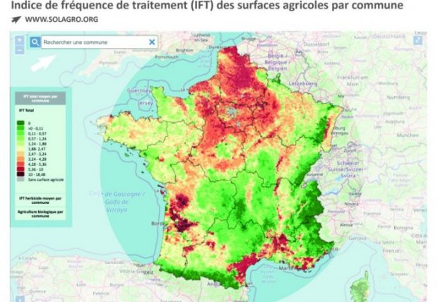 Pesticides épandus en France {JPEG}