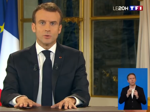 Discours de Monsieur Emmanuel Macron le 10 décembre 2018