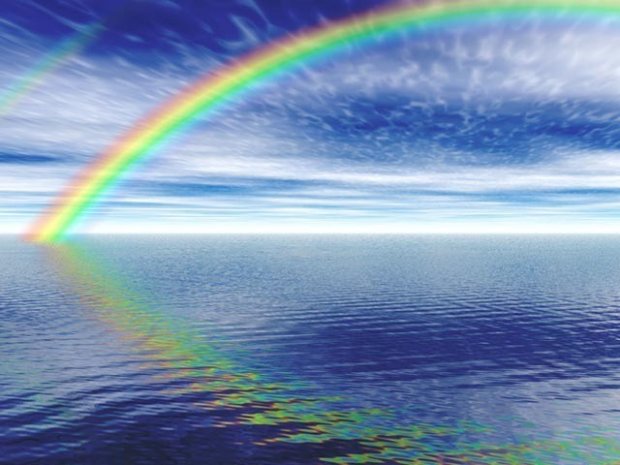 Arc en ciel et reflets