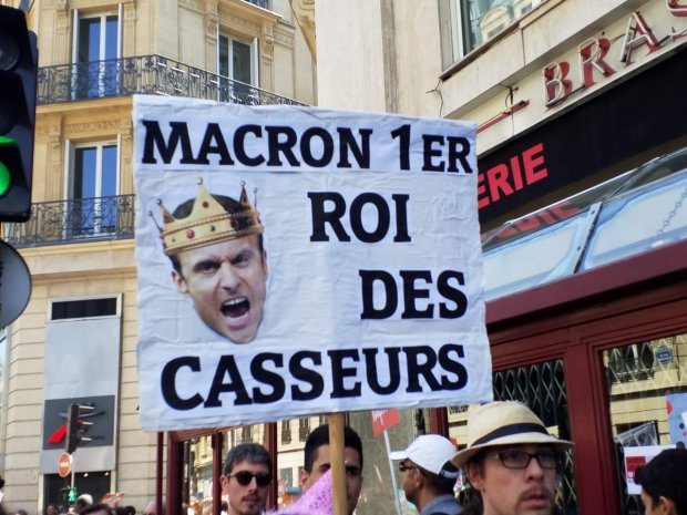 La f�te � Macron