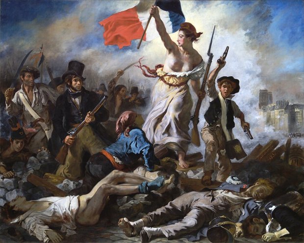 Fichier:La Libert guidant le peuple - Eugne Delacroix - Muse du Louvre Peintures RF 129 - aprs restauration 2024.jpg